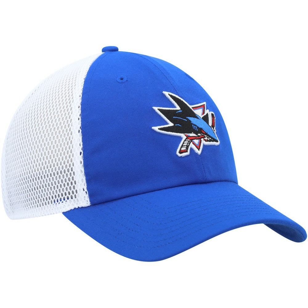 San Jose Sharks adidas Color Pop Trucker Adjustable Hat - Blue Hats