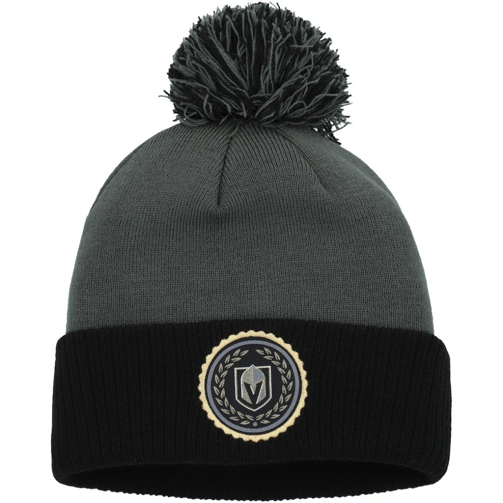 Vegas Golden Knights adidas Women's Laurel Cuffed Knit Hat with Pom - Gray Hats