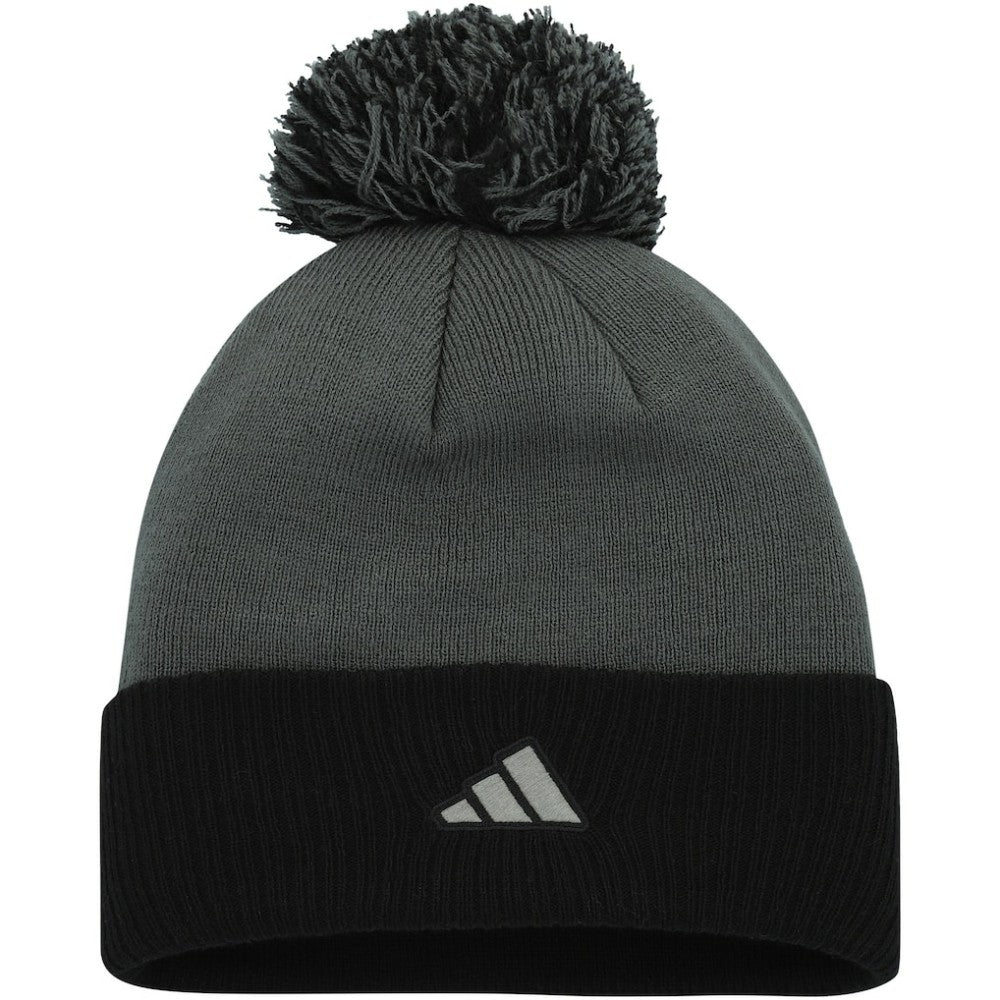 Vegas Golden Knights adidas Women's Laurel Cuffed Knit Hat with Pom - Gray Hats