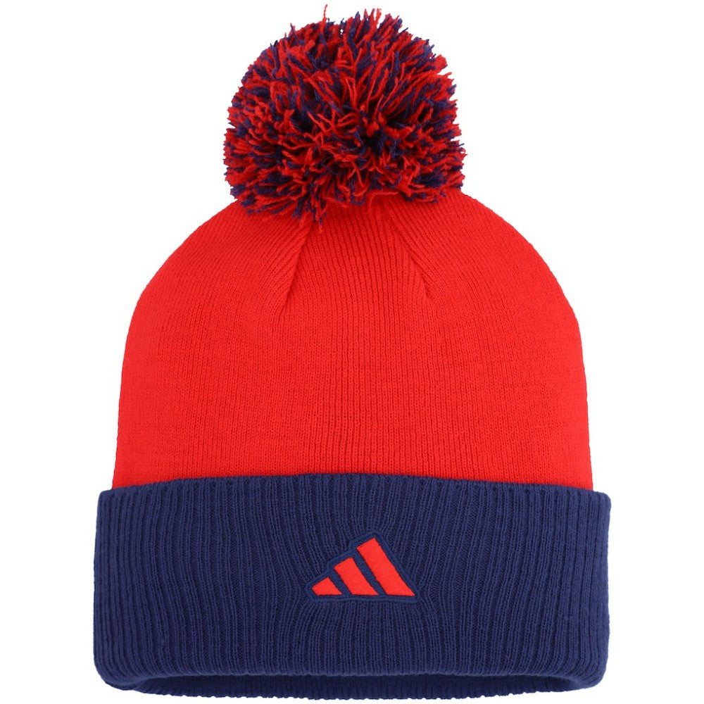 Washington Capitals adidas Women's Laurel Cuffed Knit Hat with Pom - Red Hats