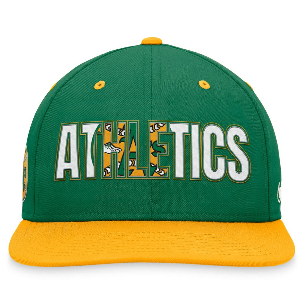 Athletics Cooperstown Collection Pro Snapback Hat Green