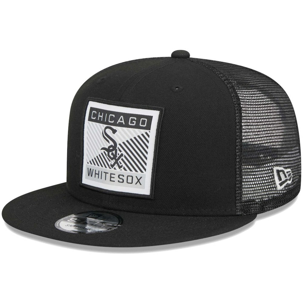 Chicago White Sox Scratch Squared Trucker 9FIFTY Snapback Hat Black