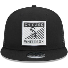 Chicago White Sox Scratch Squared Trucker 9FIFTY Snapback Hat Black
