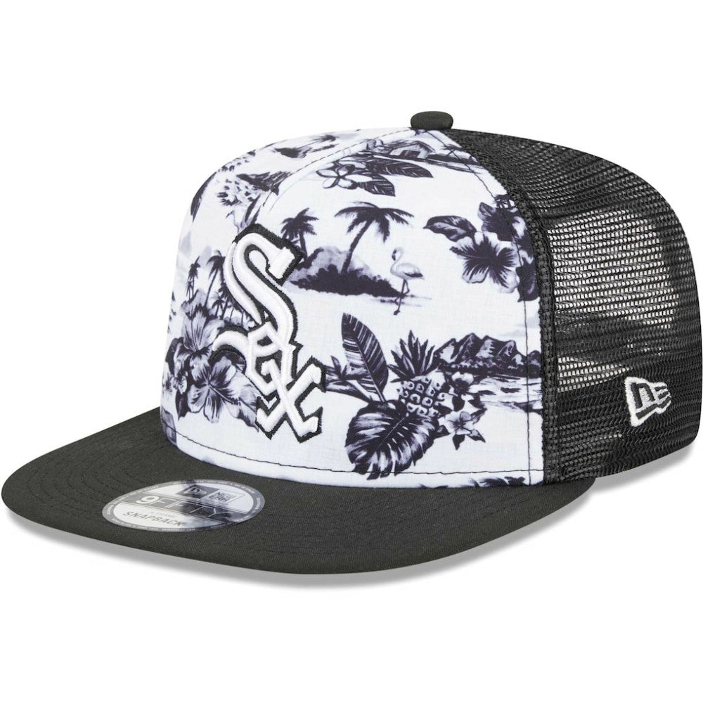 Chicago White Sox Vacay 2.0 A-Frame Trucker 9FIFTY Snapback Hat White/Black