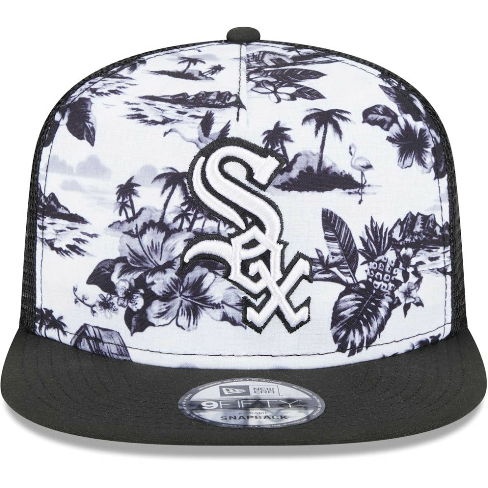 Chicago White Sox Vacay 2.0 A-Frame Trucker 9FIFTY Snapback Hat White/Black
