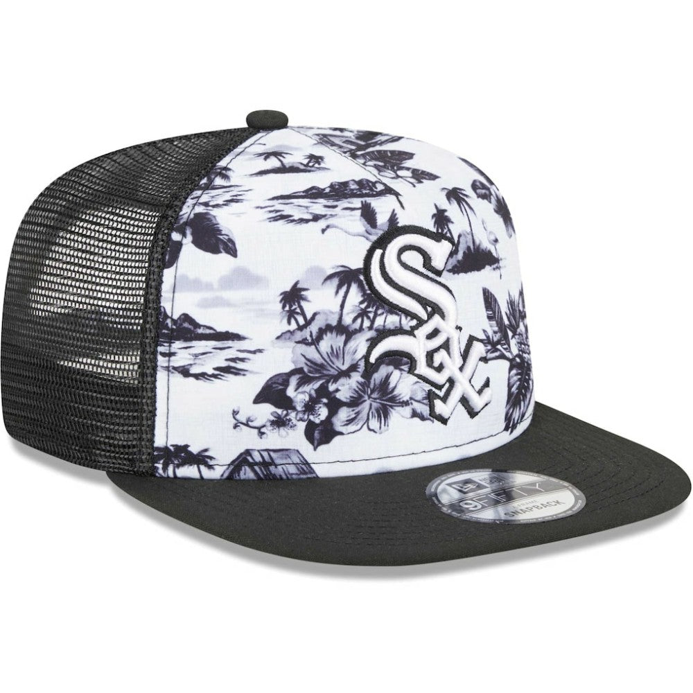 Chicago White Sox Vacay 2.0 A-Frame Trucker 9FIFTY Snapback Hat White/Black