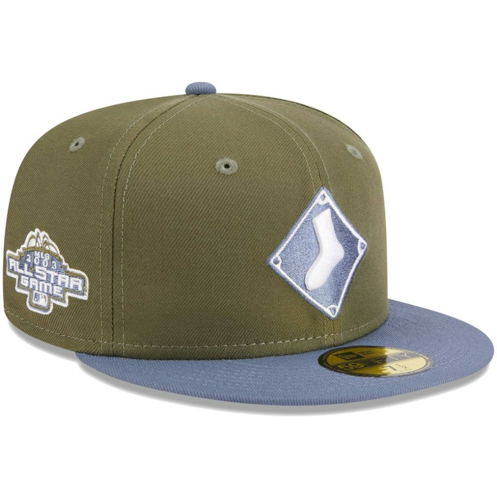 Chicago White Sox 59FIFTY Fitted Hat Olive/Blue