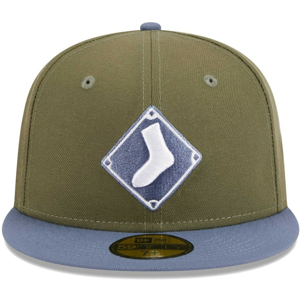 Chicago White Sox 59FIFTY Fitted Hat Olive/Blue