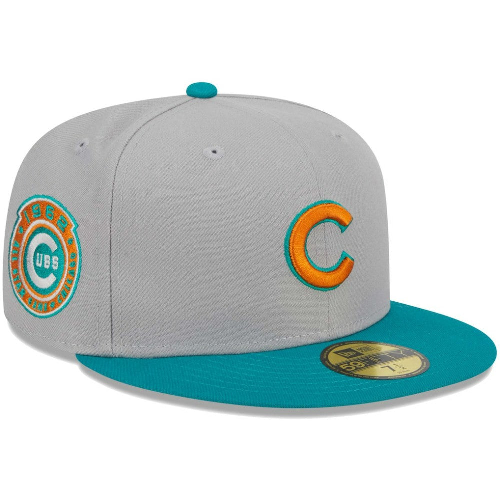 Chicago Cubs  59FIFTY Fitted Hat Gray/Teal