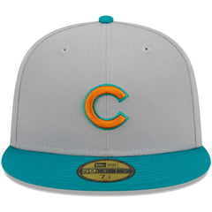 Chicago Cubs  59FIFTY Fitted Hat Gray/Teal