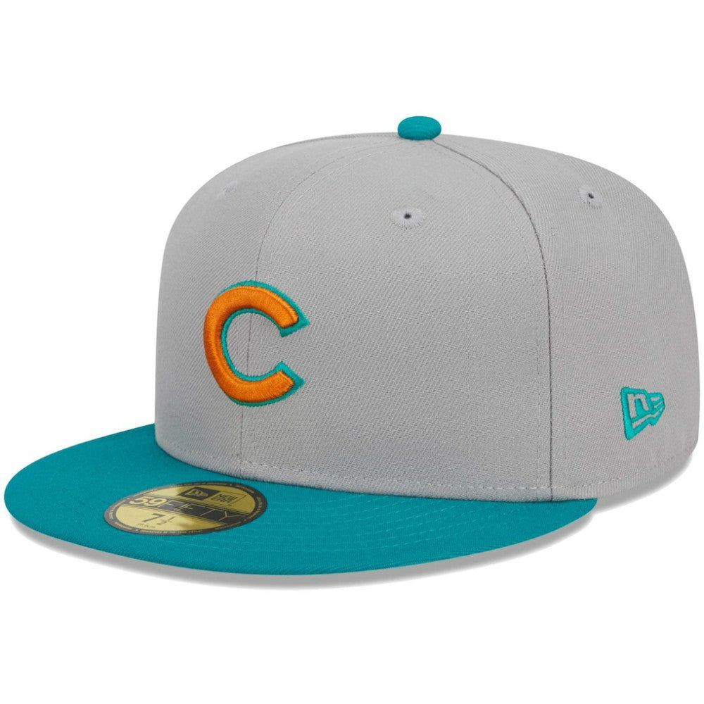 Chicago Cubs  59FIFTY Fitted Hat Gray/Teal