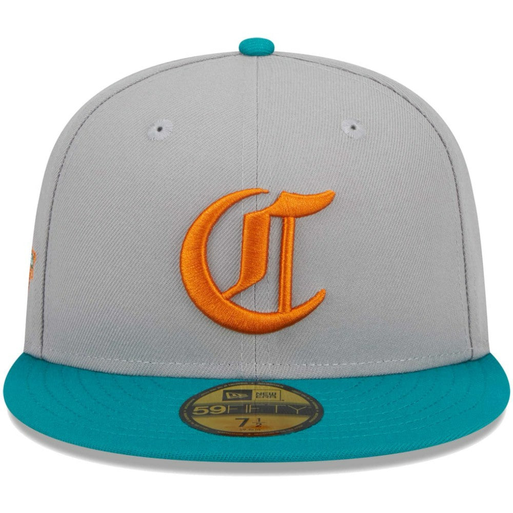 Cincinnati Reds  59FIFTY Fitted Hat Gray/Teal