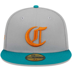 Cincinnati Reds  59FIFTY Fitted Hat Gray/Teal