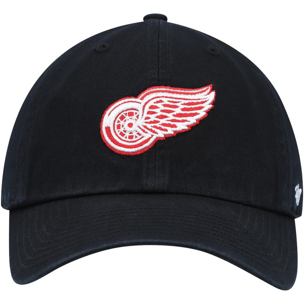 Detroit Red Wings '47 Clean Up Adjustable Hat - Black Hats