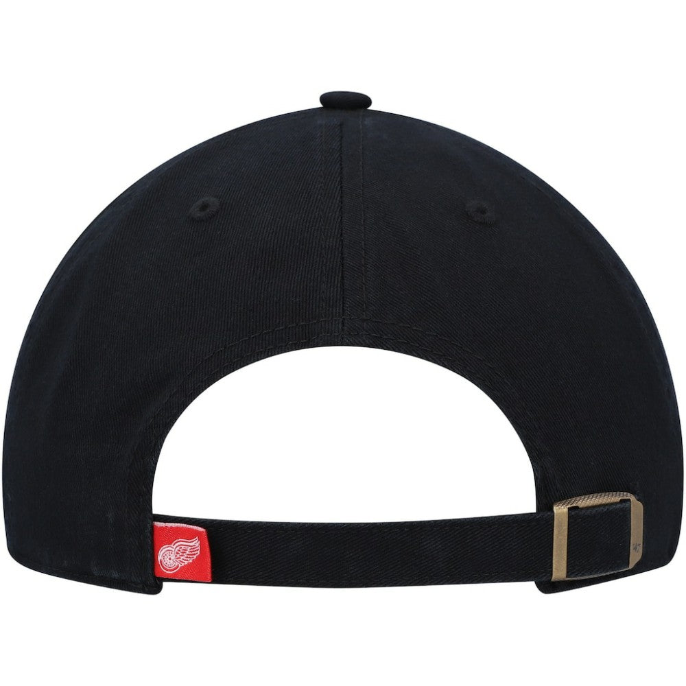 Detroit Red Wings '47 Clean Up Adjustable Hat - Black Hats