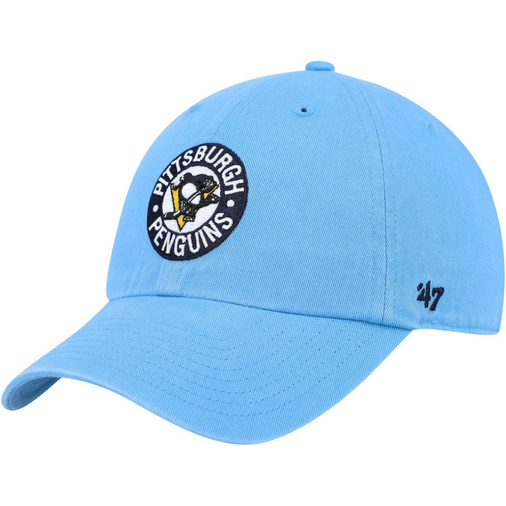 Pittsburgh Penguins '47 Clean Up Adjustable Hat - Light Blue Hats