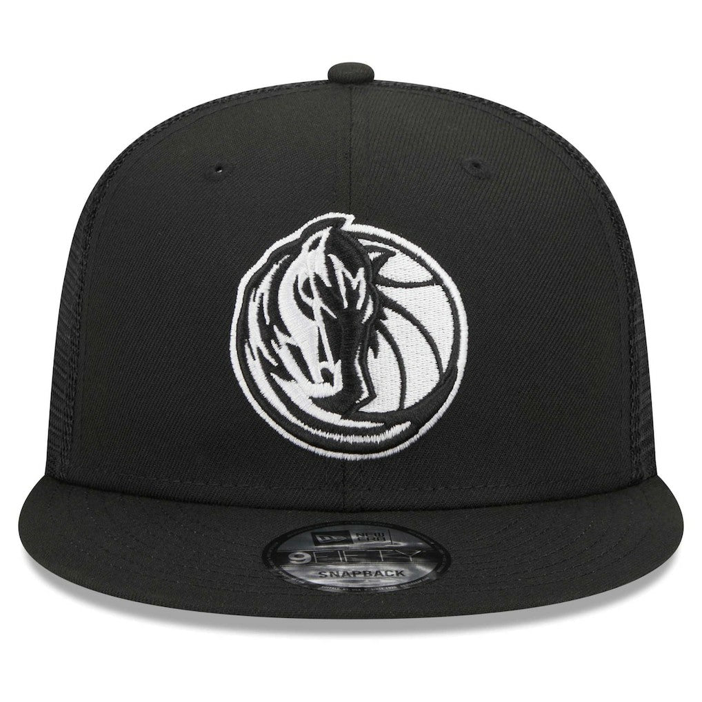 Dallas Mavericks 9FIFTY Snapback Trucker Hat sale - Black cheap
