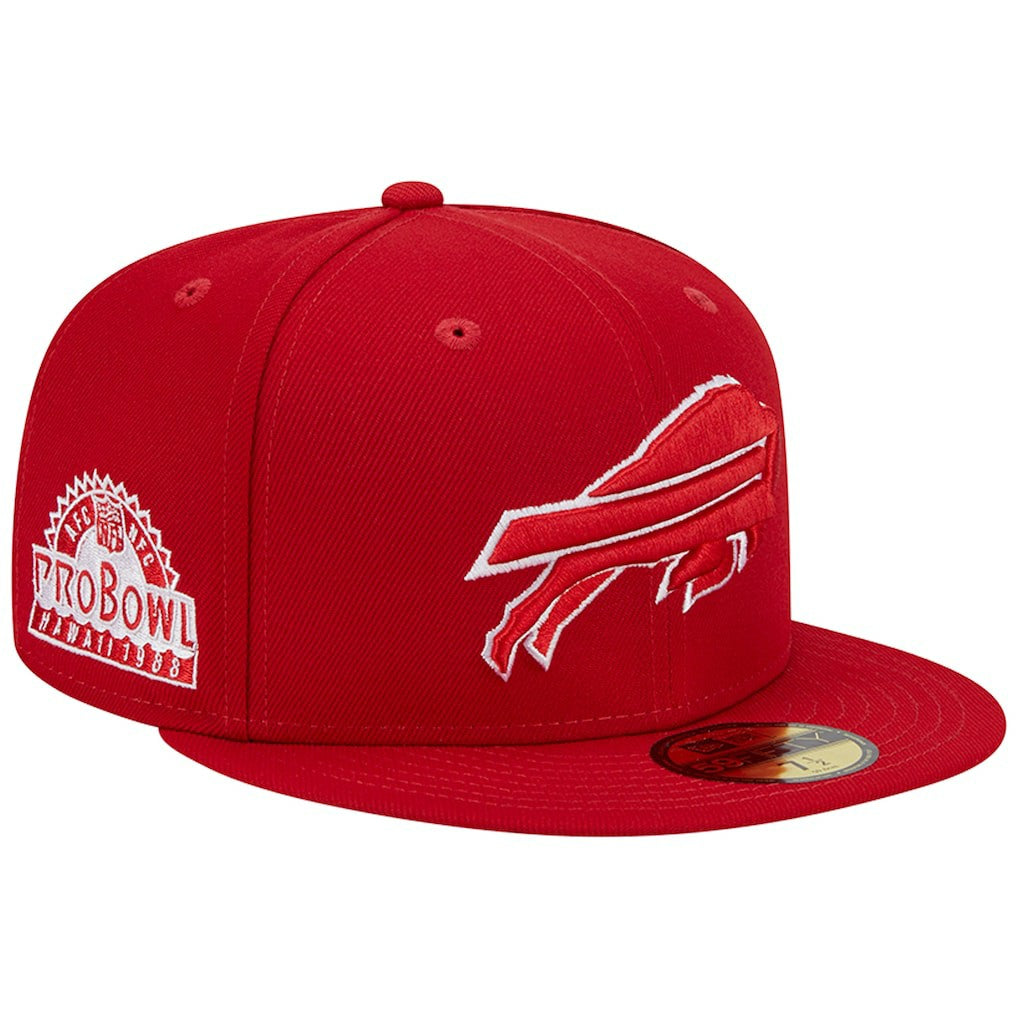 Buffalo Bills New Era 1998 Hawaii Pro Bowl Main Patch 59FIFTY Fitted Hat - Scarlet on sale
