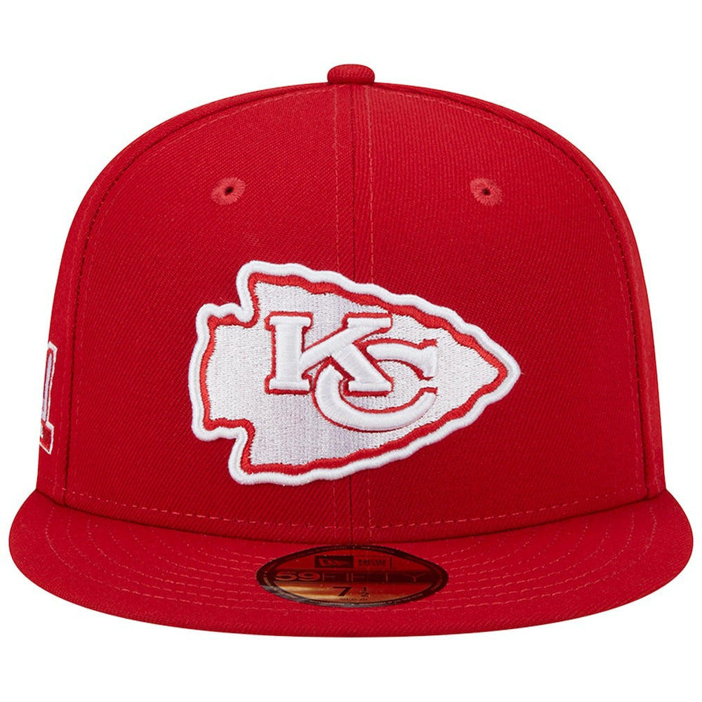 Kansas City Chiefs New Era Super Bowl LIV Main Patch 59FIFTY Fitted Hat - Scarlet cheap