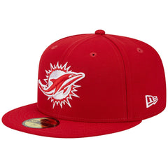 Miami Dolphins New Era 1993 Hawaii Pro Bowl Main Patch 59FIFTY Fitted Hat - Scarlet for sale