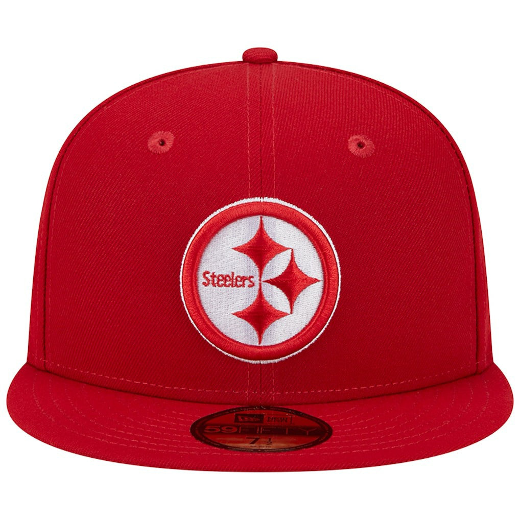 Pittsburgh Steelers New Era Super Bowl XLIII Main Patch 59FIFTY Fitted Hat - Scarlet discount