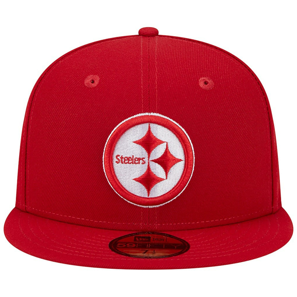 Pittsburgh Steelers New Era Super Bowl XLIII Main Patch 59FIFTY Fitted Hat - Scarlet discount
