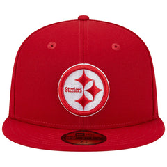 Pittsburgh Steelers New Era Super Bowl XLIII Main Patch 59FIFTY Fitted Hat - Scarlet discount