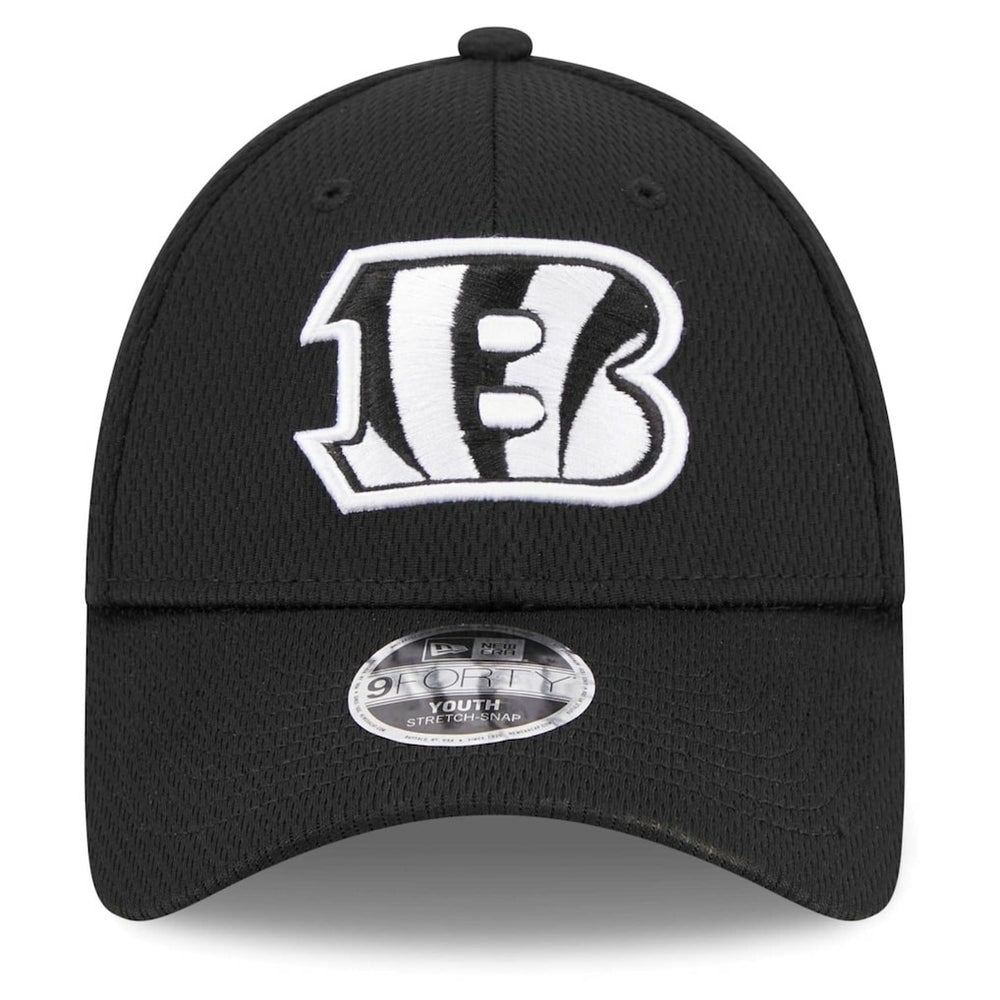 Cincinnati Bengals New Era Youth Main B-Dub 9FORTY Adjustable Hat - Black sale
