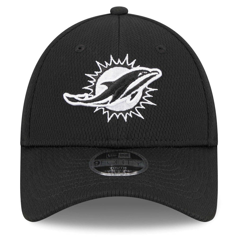 Miami Dolphins New Era Youth Main B-Dub 9FORTY Adjustable Hat - Black online