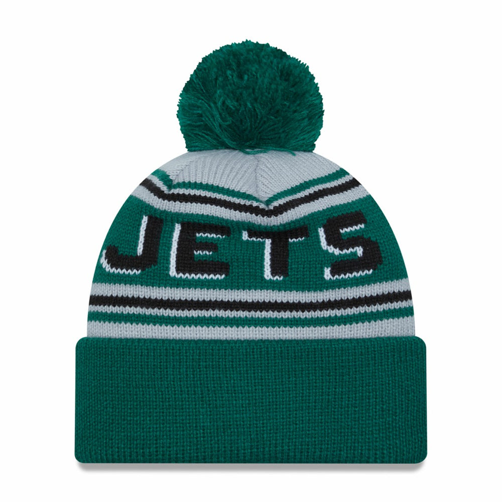 New York Jets New Era Main Cuffed Knit Hat with Pom - Green online