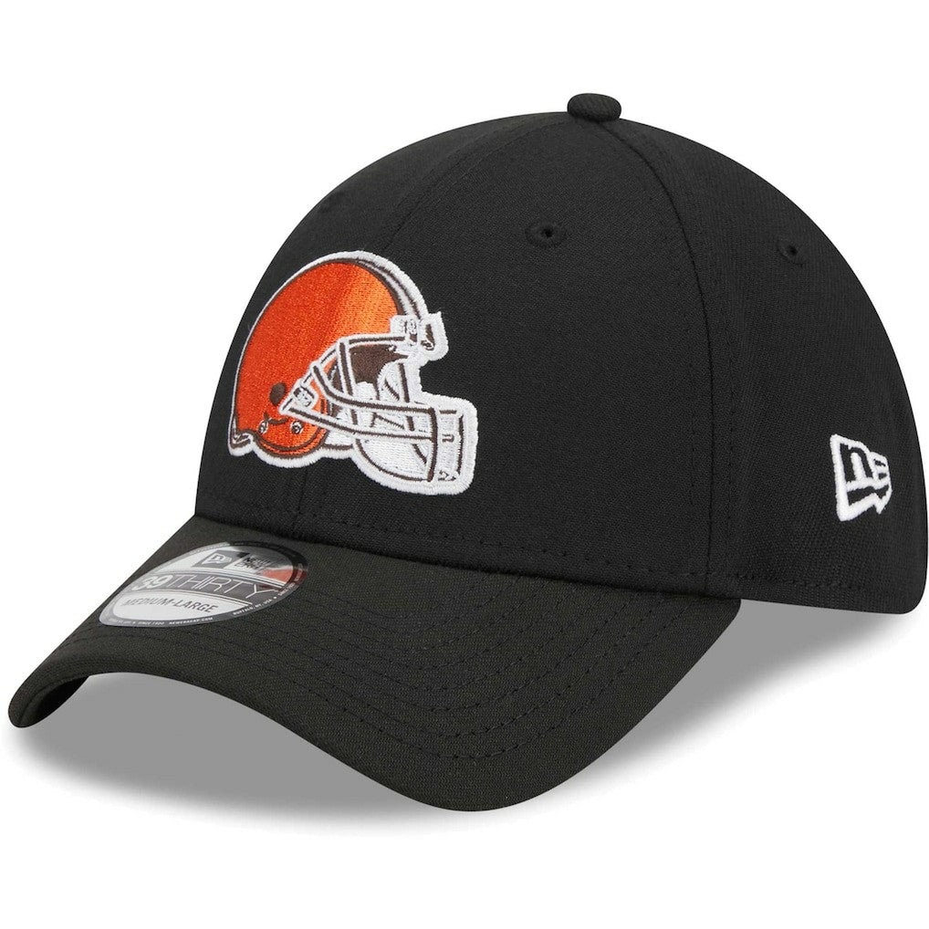 Cleveland Browns New Era Main 39THIRTY Flex Hat - Black sale