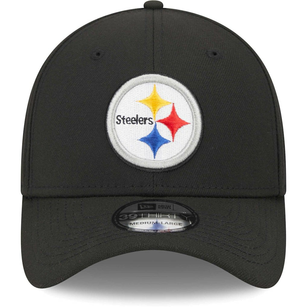 Pittsburgh Steelers New Era Main 39THIRTY Flex Hat - Black cheap
