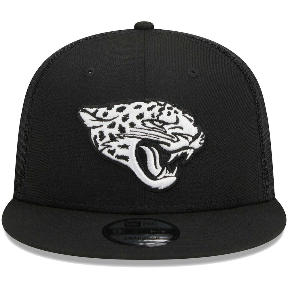 Jacksonville Jaguars New Era Main Trucker 9FIFTY Snapback Hat - Black sale