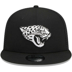 Jacksonville Jaguars New Era Main Trucker 9FIFTY Snapback Hat - Black sale