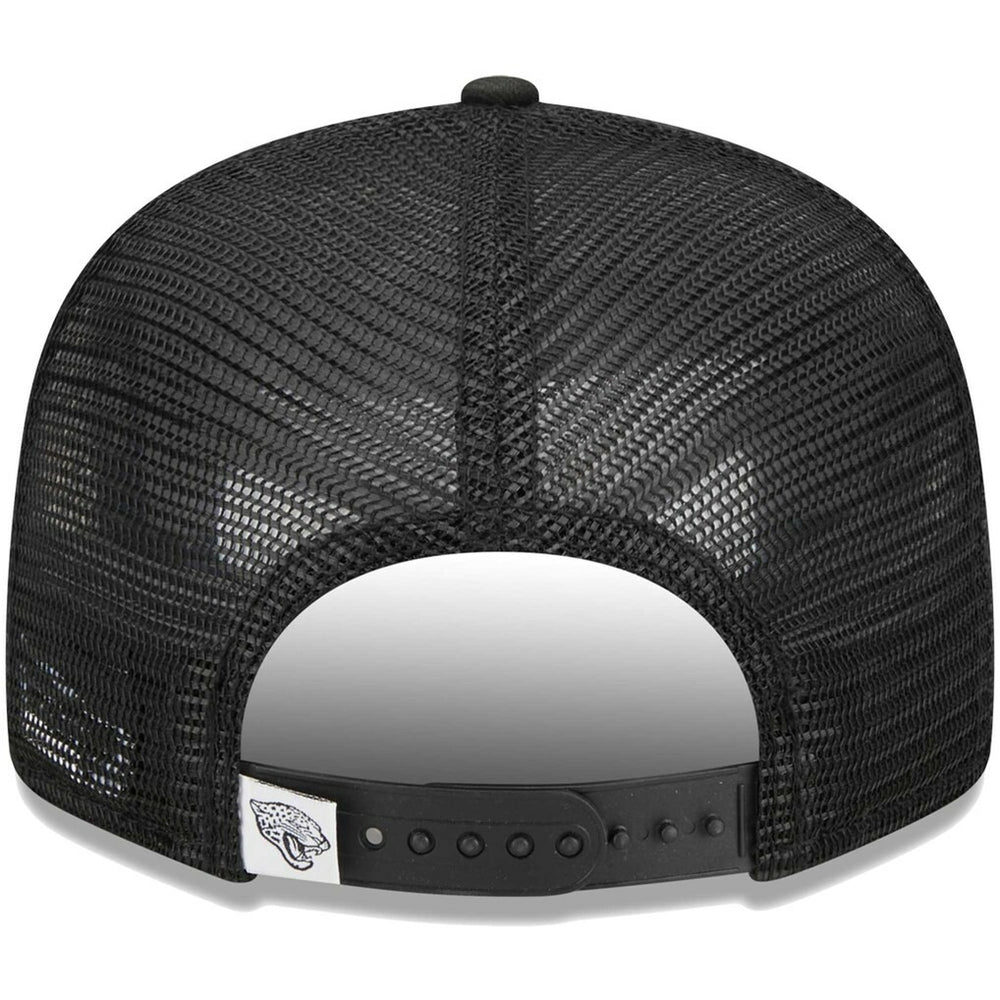Jacksonville Jaguars New Era Main Trucker 9FIFTY Snapback Hat - Black sale