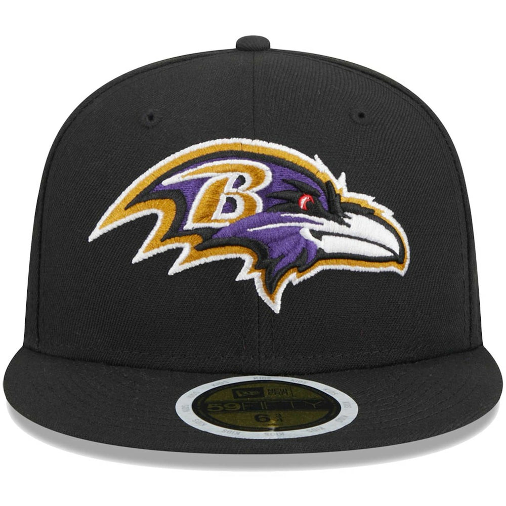 Baltimore Ravens New Era Youth Main 59FIFTY Fitted Hat - Black for sale
