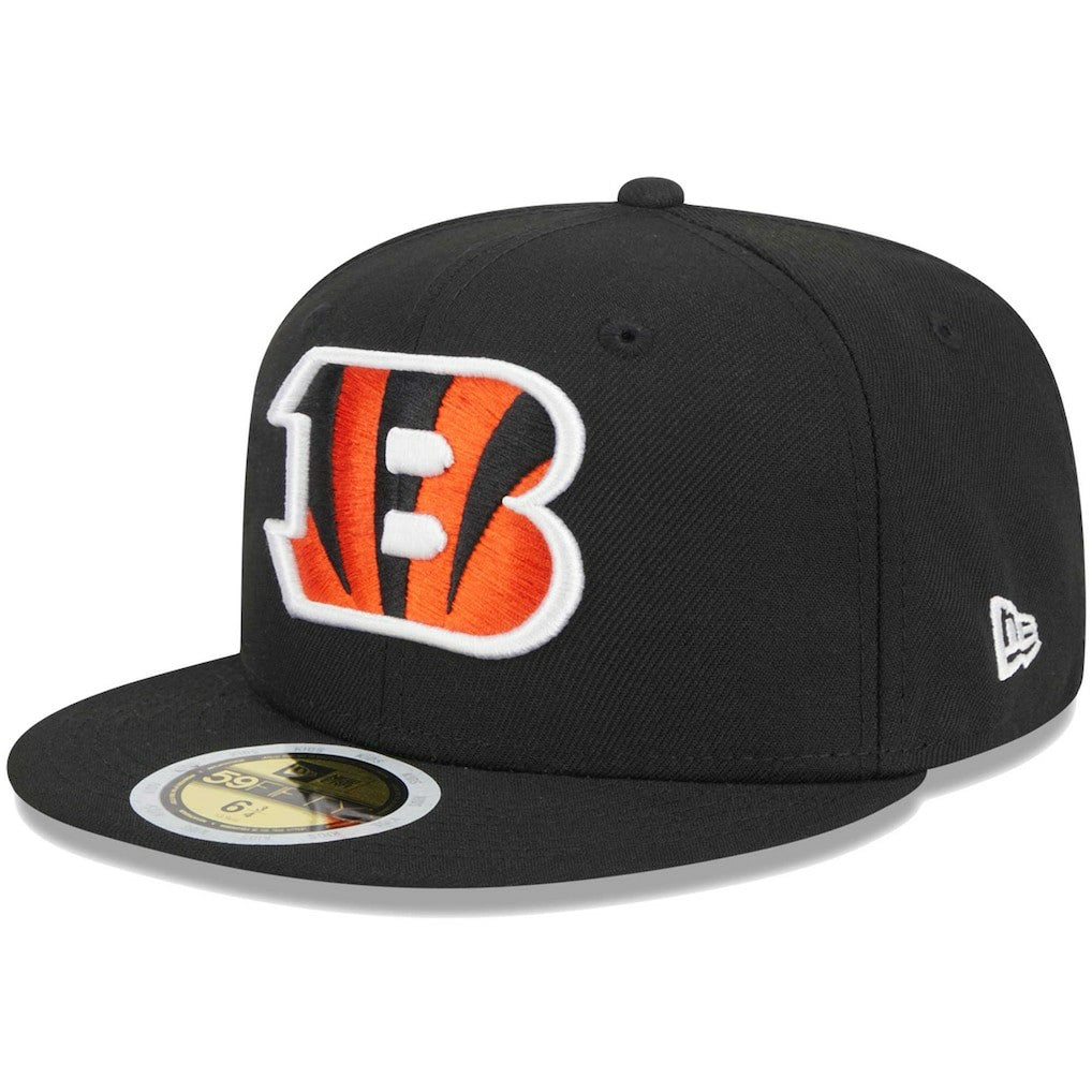 Cincinnati Bengals New Era Youth Main 59FIFTY Fitted Hat - Black on sale
