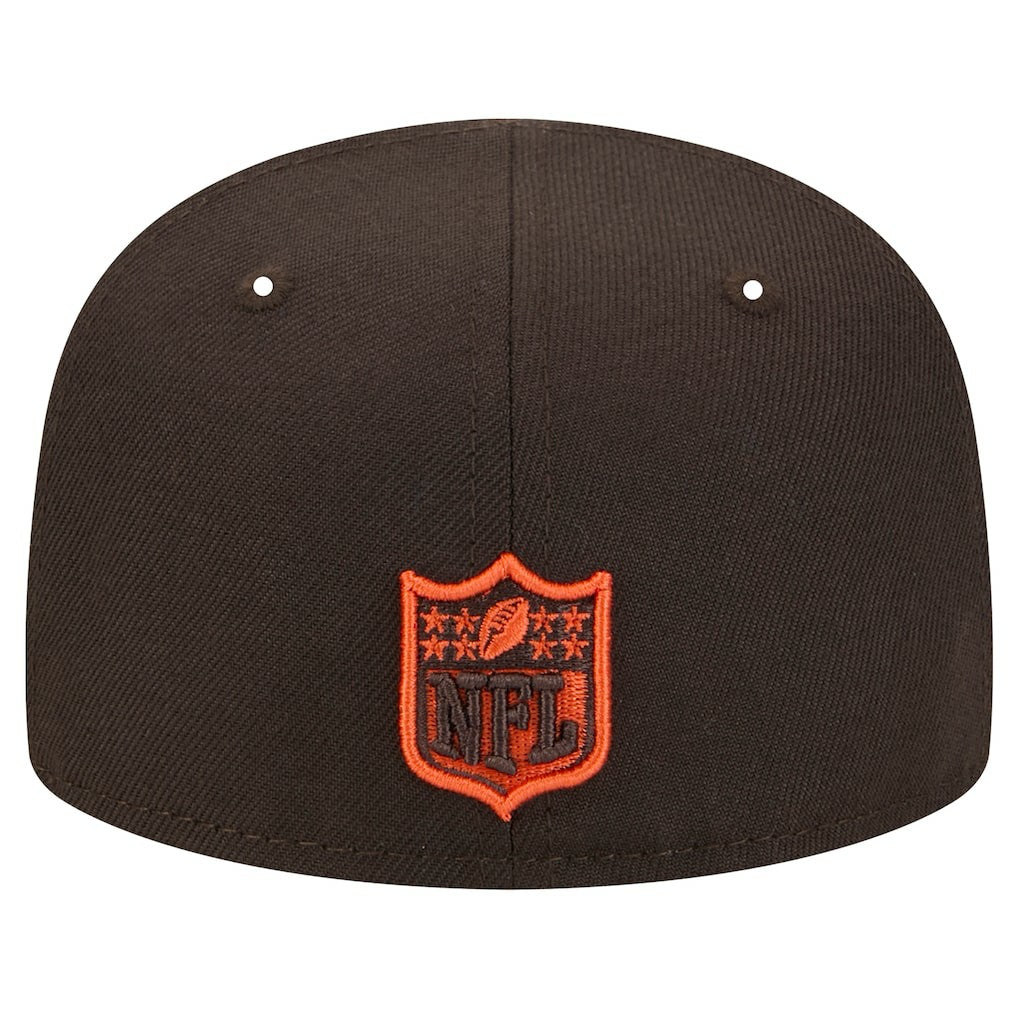 Cleveland Browns New Era Main 59FIFTY Fitted Hat - Brown on sale