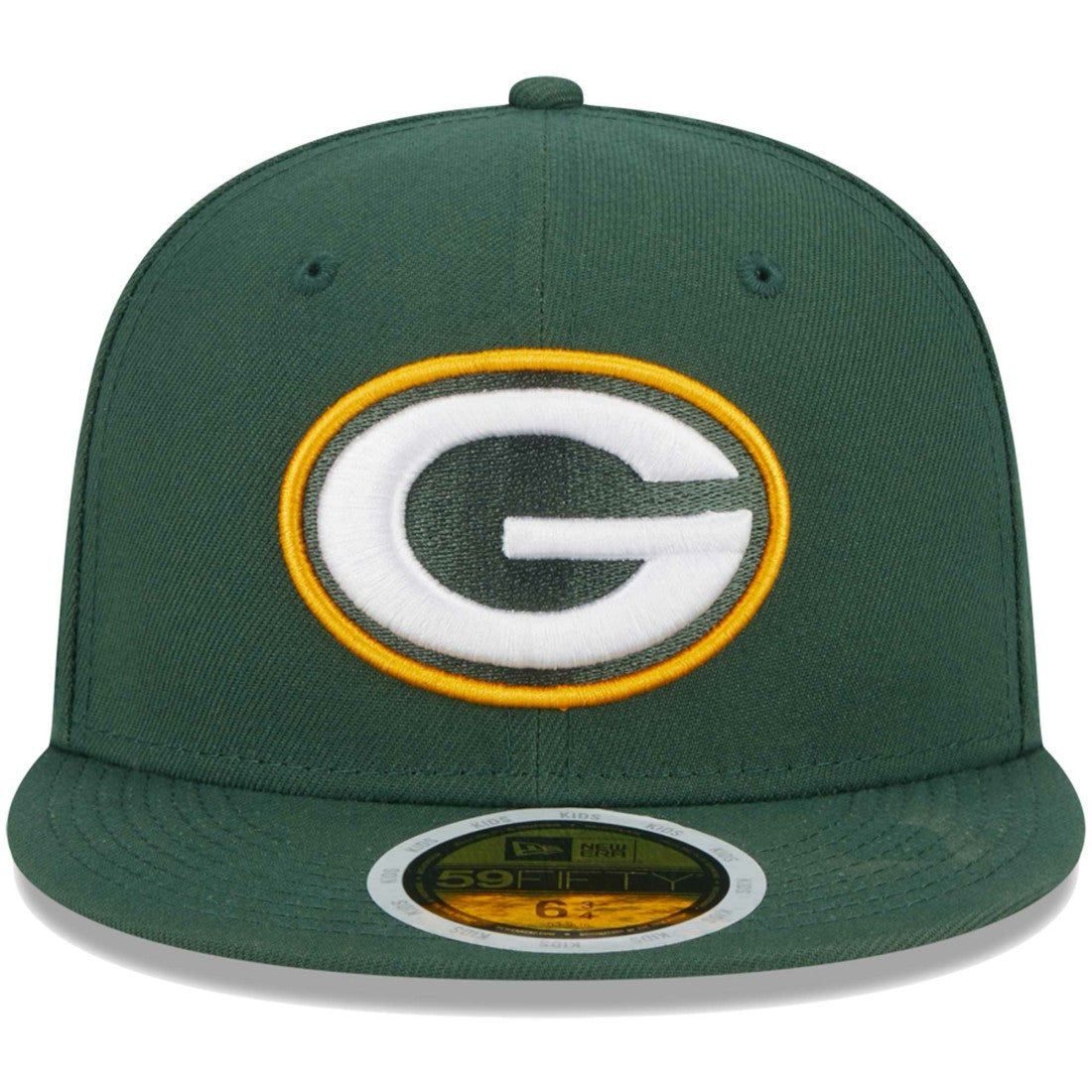 Green Bay Packers New Era Youth Main 59FIFTY Fitted Hat - Green on sale