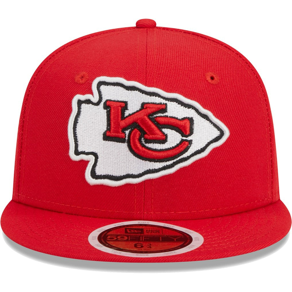 Kansas City Chiefs New Era Youth Main 59FIFTY Fitted Hat - Red cheap