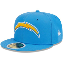 Los Angeles Chargers New Era Youth Main 59FIFTY Fitted Hat - Powder Blue on sale