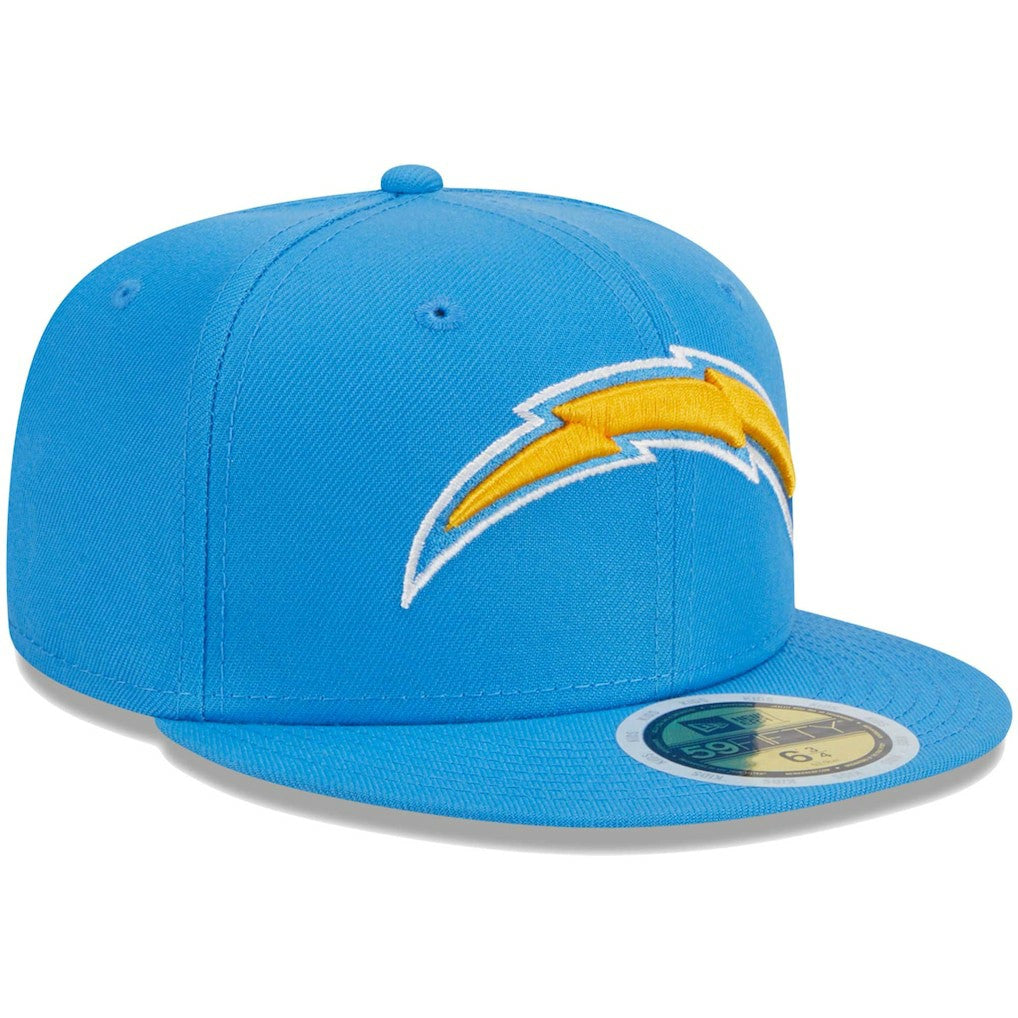 Los Angeles Chargers New Era Youth Main 59FIFTY Fitted Hat - Powder Blue on sale