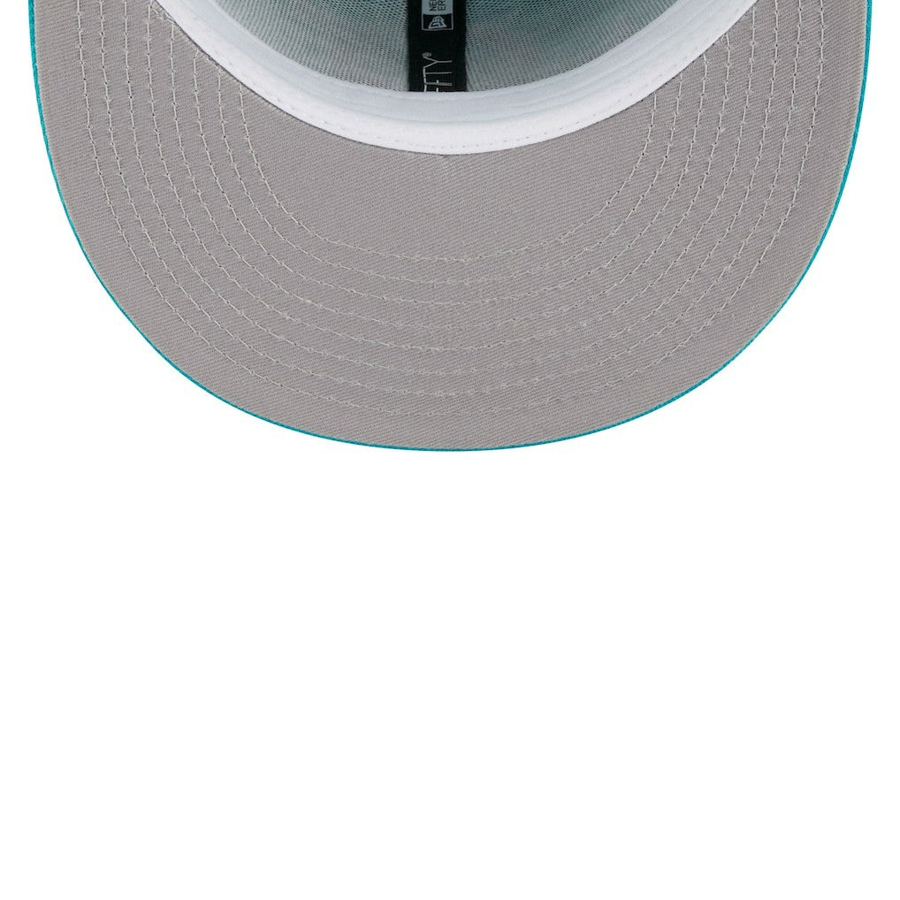 Miami Dolphins New Era Youth Main 59FIFTY Fitted Hat - Aqua cheap