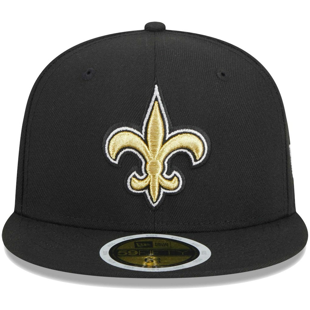 New Orleans Saints New Era Youth Main 59FIFTY Fitted Hat - Black cheap