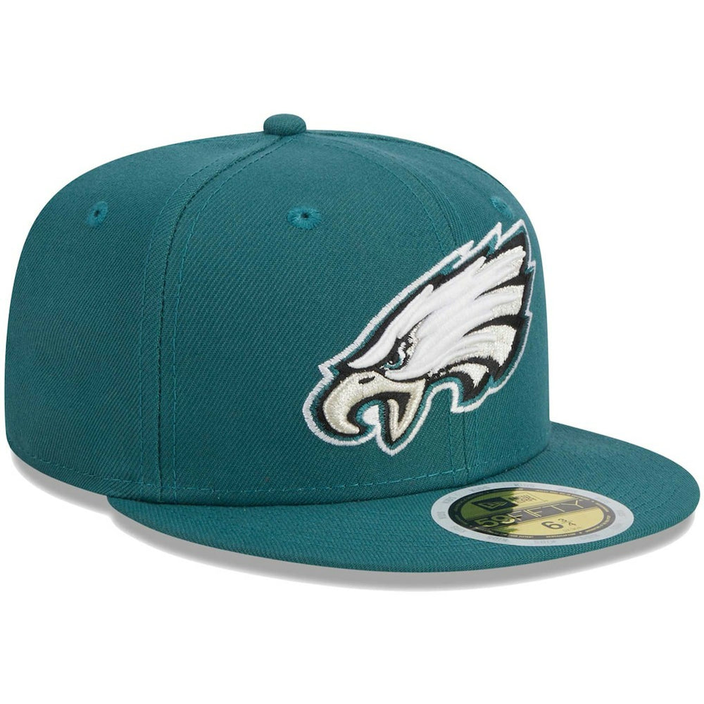 Philadelphia Eagles New Era Youth Main 59FIFTY Fitted Hat - Midnight Green cheap