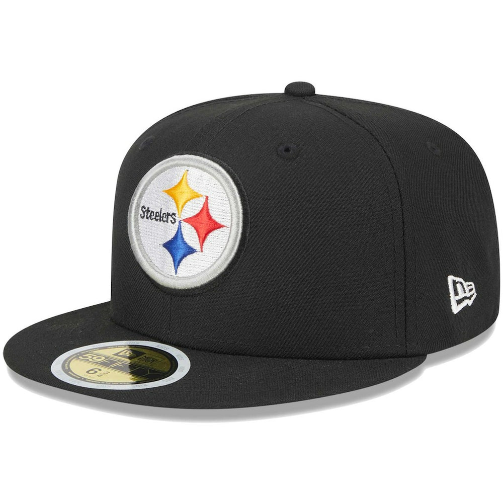 Pittsburgh Steelers New Era Youth Main 59FIFTY Fitted Hat - Black on sale
