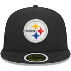 Pittsburgh Steelers New Era Youth Main 59FIFTY Fitted Hat - Black on sale