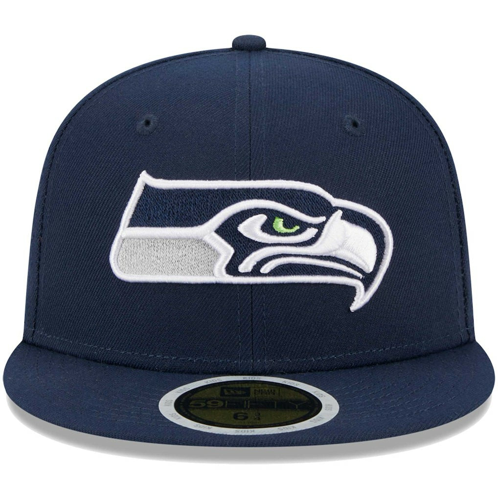 Seattle Seahawks New Era Youth Main 59FIFTY Fitted Hat - College Navy sale