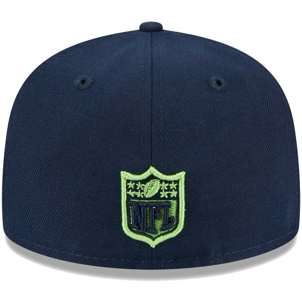 Seattle Seahawks New Era Youth Main 59FIFTY Fitted Hat - College Navy sale
