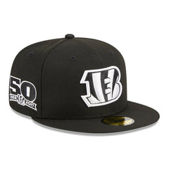 Cincinnati Bengals New Era Main Patch 59FIFTY Fitted Hat - Black sale
